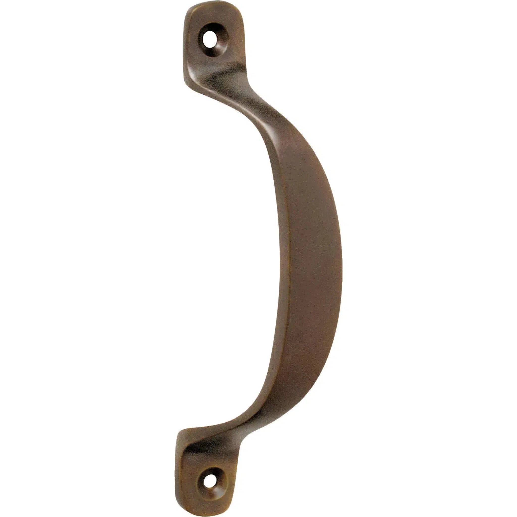 Tradco Pull Handle Offset Antique Brass H100xP20mm