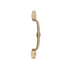 Tradco Pull Handle Offset Banded Satin Brass H180xP41mm