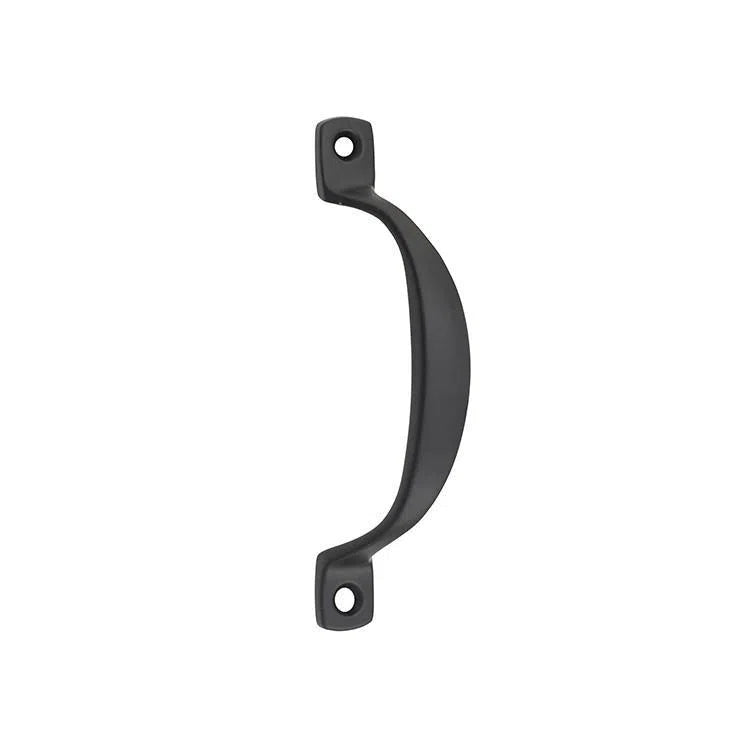 Tradco Pull Handle Offset Matt Black H100xP20mm