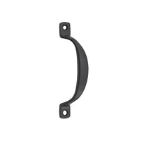 Tradco Pull Handle Offset Matt Black H100xP20mm