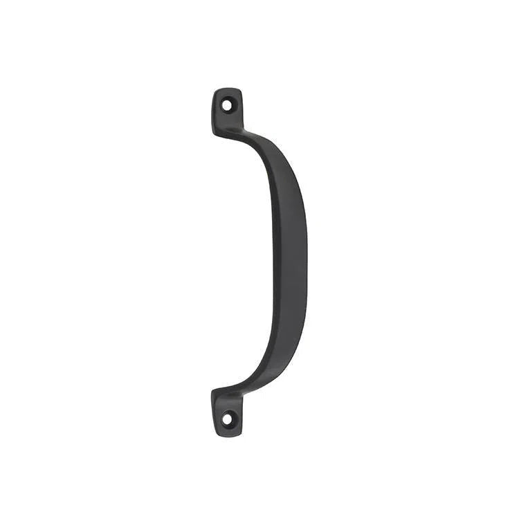 Tradco Pull Handle Offset Matt Black H130xP23mm