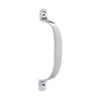 Tradco Pull Handle Offset Satin Chrome H130xP23mm