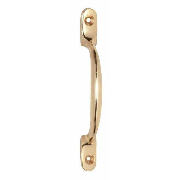 Tradco Pull Handle Standard Polished Brass L125xP26mm