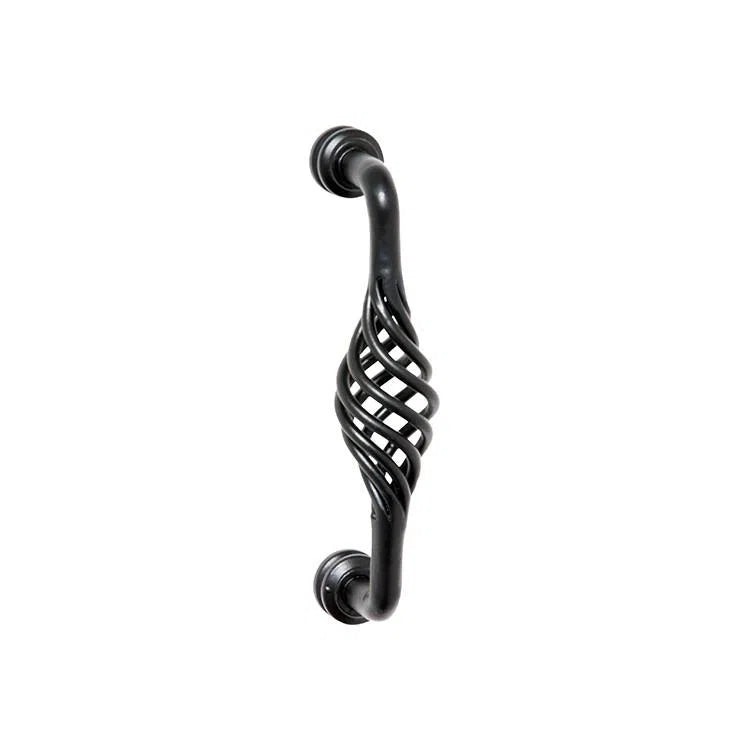 Tradco Pull Handle Wire Twist D Pull Iron Matt Black L125xP50mm