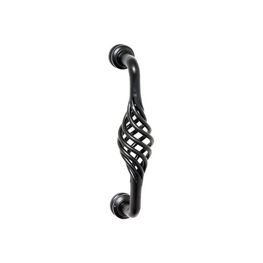 Tradco Pull Handle Wire Twist D Pull Iron Matt Black L125xP50mm