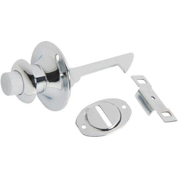 Tradco Push Button Catch Deco Chrome Plated P29mm BP39mm