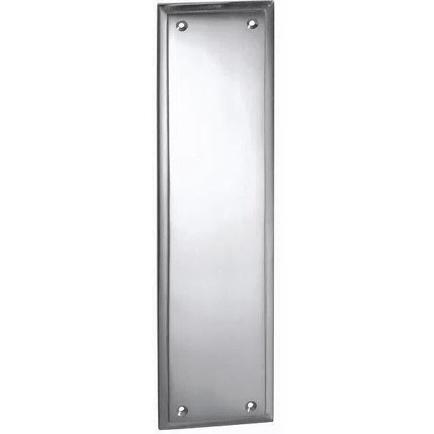 Tradco Push Plate Milton Chrome Plated