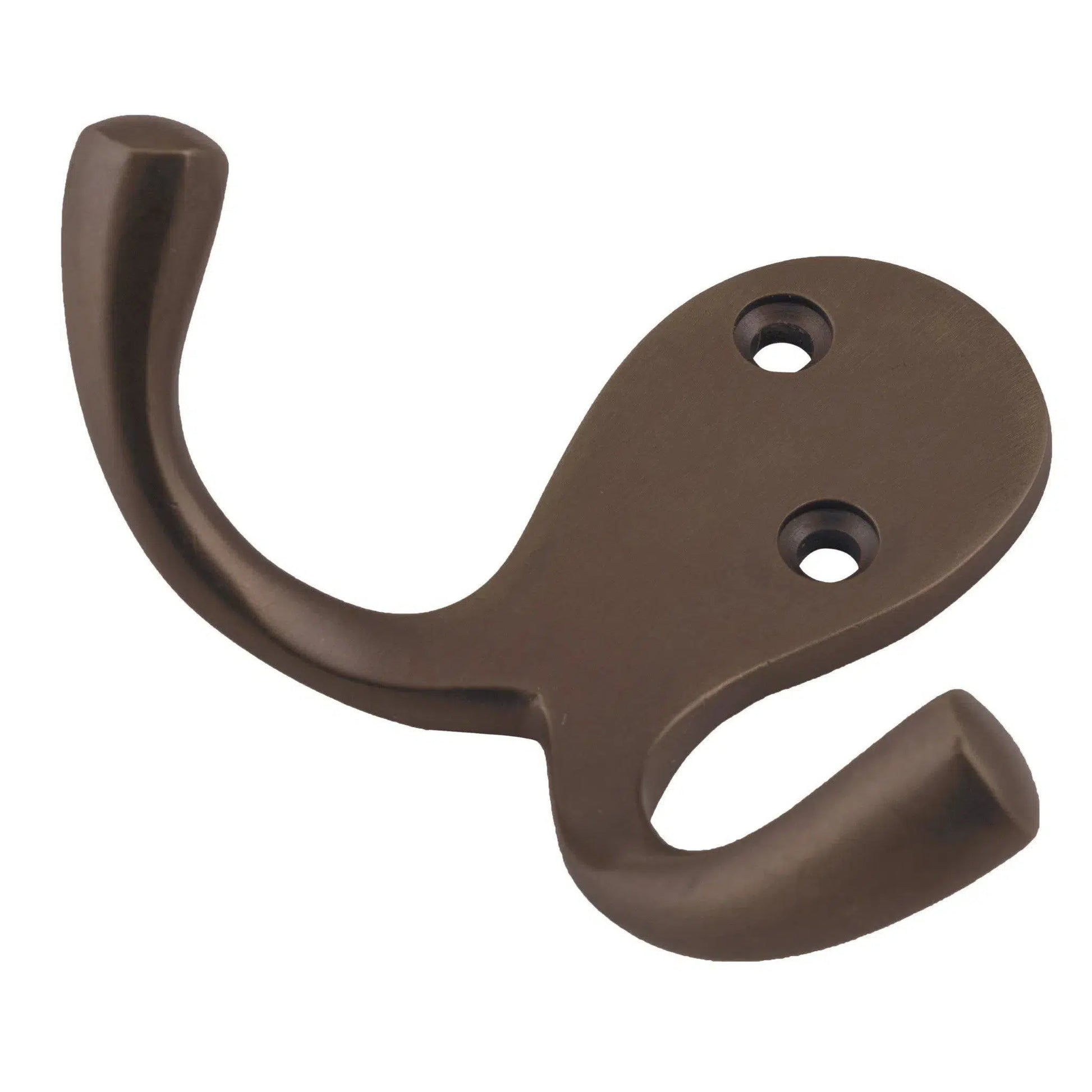 Tradco Robe Hook Double Antique Brass H75xP30mm