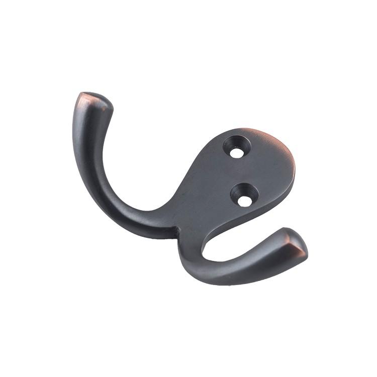 Tradco Robe Hook Double Antique Copper H75xP30mm