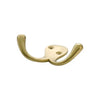 Tradco Robe Hook Double Satin Brass H75xP30mm