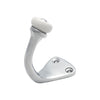Tradco Robe Hook Porcelain Tip Chrome Plated H45xP70mm