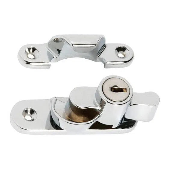 Tradco Sash Fastener Locking Chrome Plated