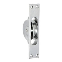 Tradco Sash Pulley Satin Chrome