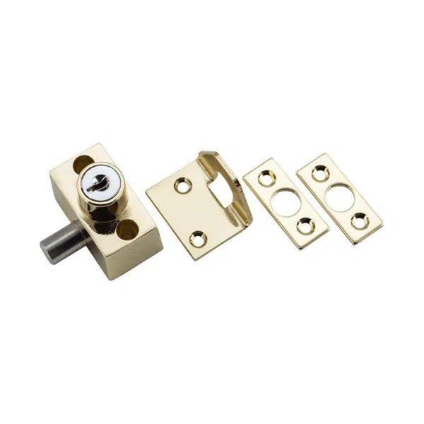 Tradco Sash / Sliding Window Lock Electroplated Brass