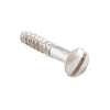 Tradco Screw Domed Head Packet 50 Polished Nickel L19 5 Gauge