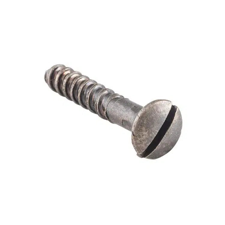 Tradco Screw Domed Head Packet 50 Rumbled Nickel L19 5 Gauge