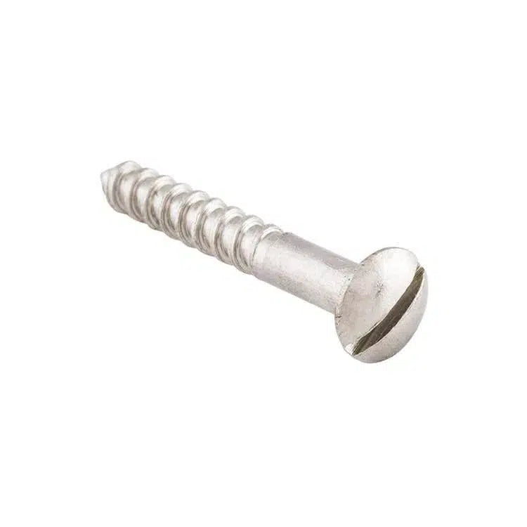 Tradco Screw Domed Head Packet 50 Satin Nickel L25 6 Gauge