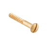 Tradco Screw Domed Head Polished Brass 25mm Pkt 50