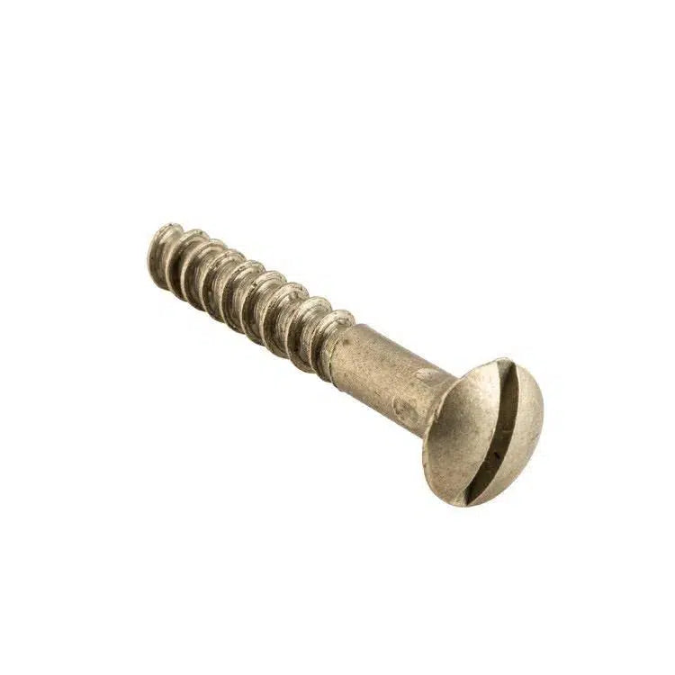 Tradco Screw Domed Head Satin Brass 25mm Pkt 50