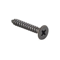Tradco Screw Hinge Packet 50 Matt Black L25mm 8 Gauge
