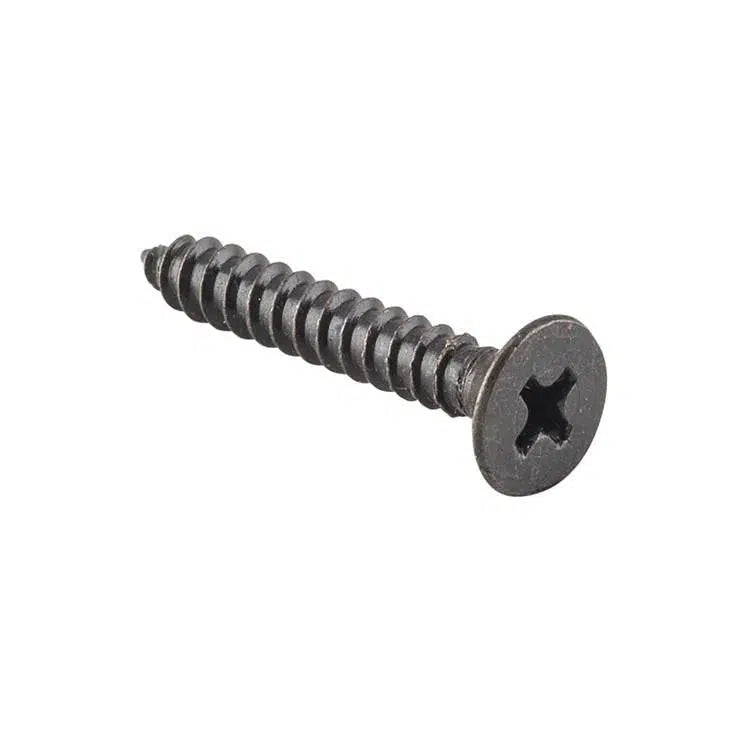 Tradco Screw Hinge Packet 50 Matt Black L25mm 8 Gauge