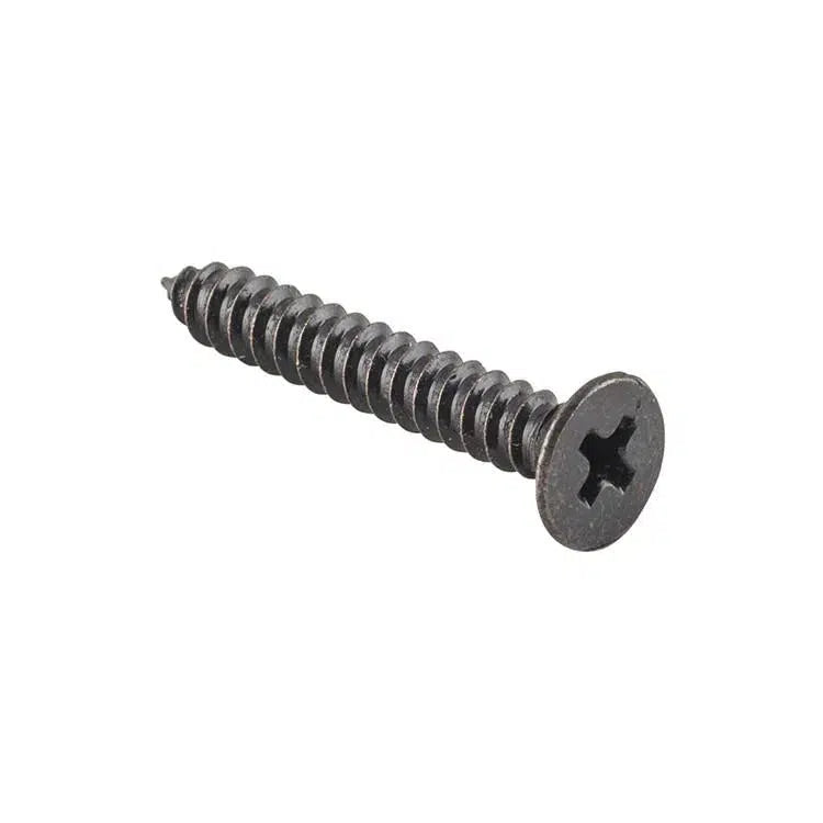 Tradco Screw Hinge Packet 50 Matt Black L32mm 10 Gauge