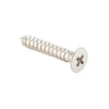 Tradco Screw Hinge Packet 50 Polished Nickel L25mm 8 Gauge