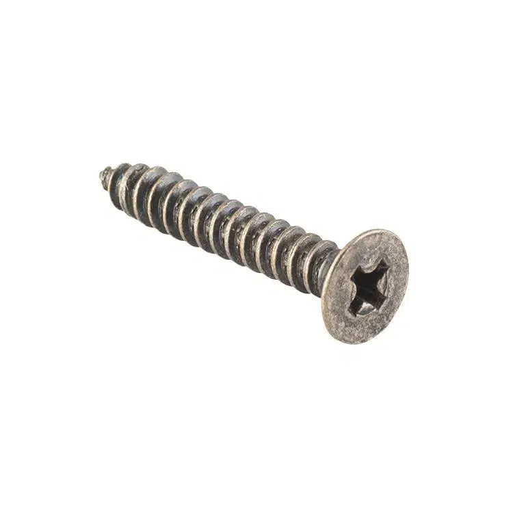 Tradco Screw Hinge Packet 50 Rumbled Nickel L25mm 8 Gauge