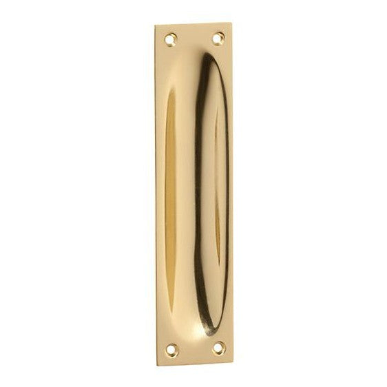 Tradco Sliding Door Pull Classic Large Polished Brass H140xW32mm