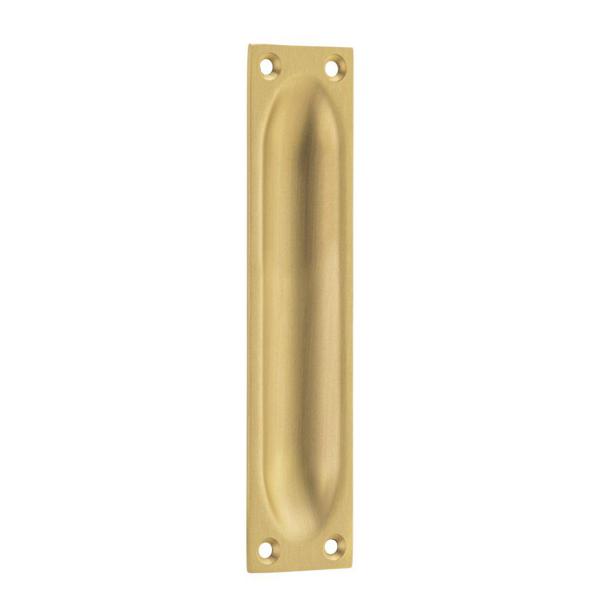 Tradco Sliding Door Pull Classic Large Satin Brass H140xW32mm