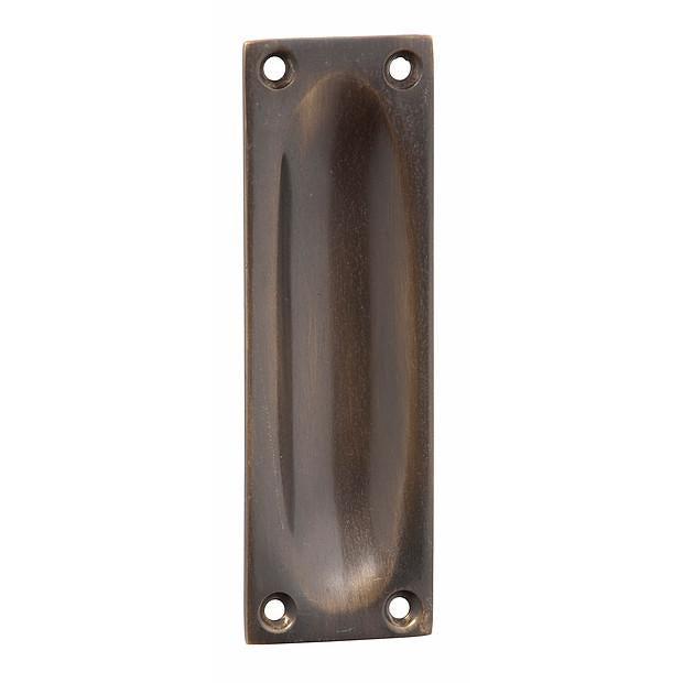 Tradco Sliding Door Pull Classic Small Antique Brass H88xW28mm