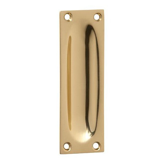 Tradco Sliding Door Pull Classic Small Polished Brass H88xW28mm