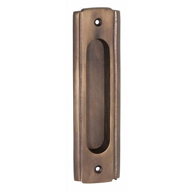 Tradco Sliding Door Pull Traditional Antique Brass H150xW43mm