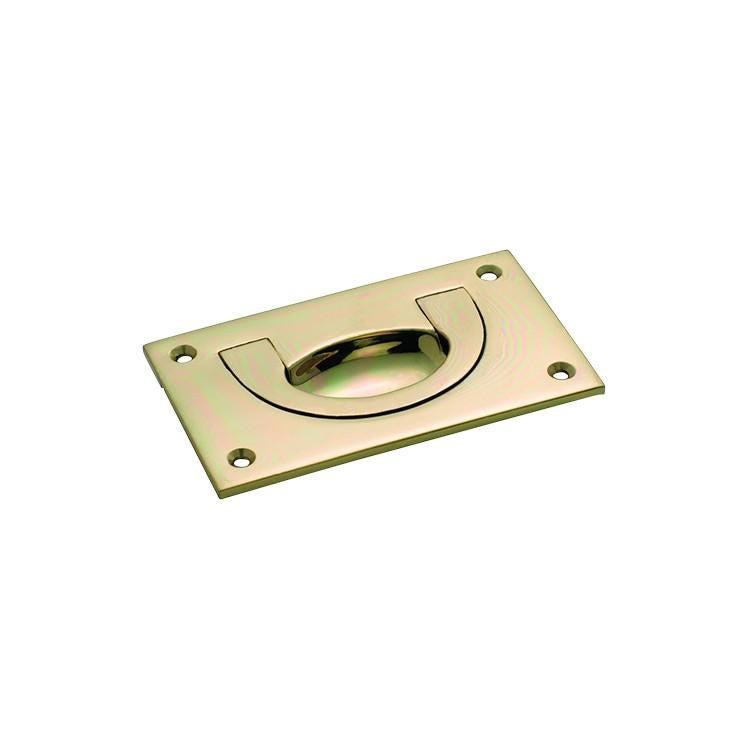 Tradco Sliding Door Pull Traditional Polished Brass H150xW43mm