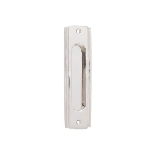 Tradco Sliding Door Pull Traditional Polished Nickel H150xW43mm