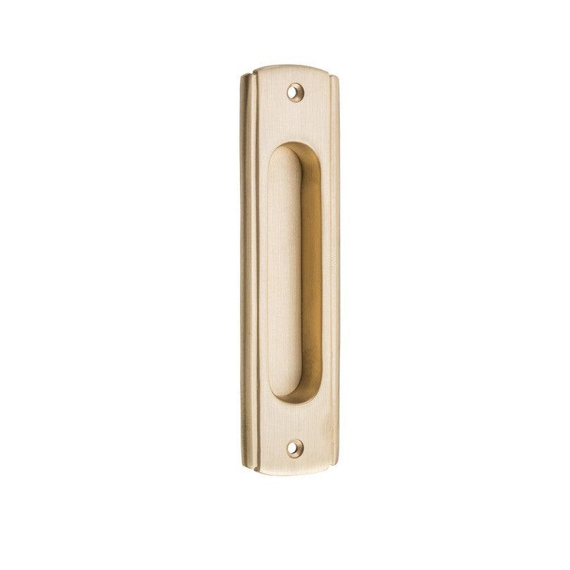 Tradco Sliding Door Pull Traditional Satin Brass H150xW43mm