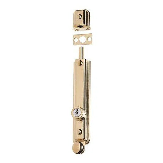 Tradco Surface Bolt Locking Anti-Tarnish Brass