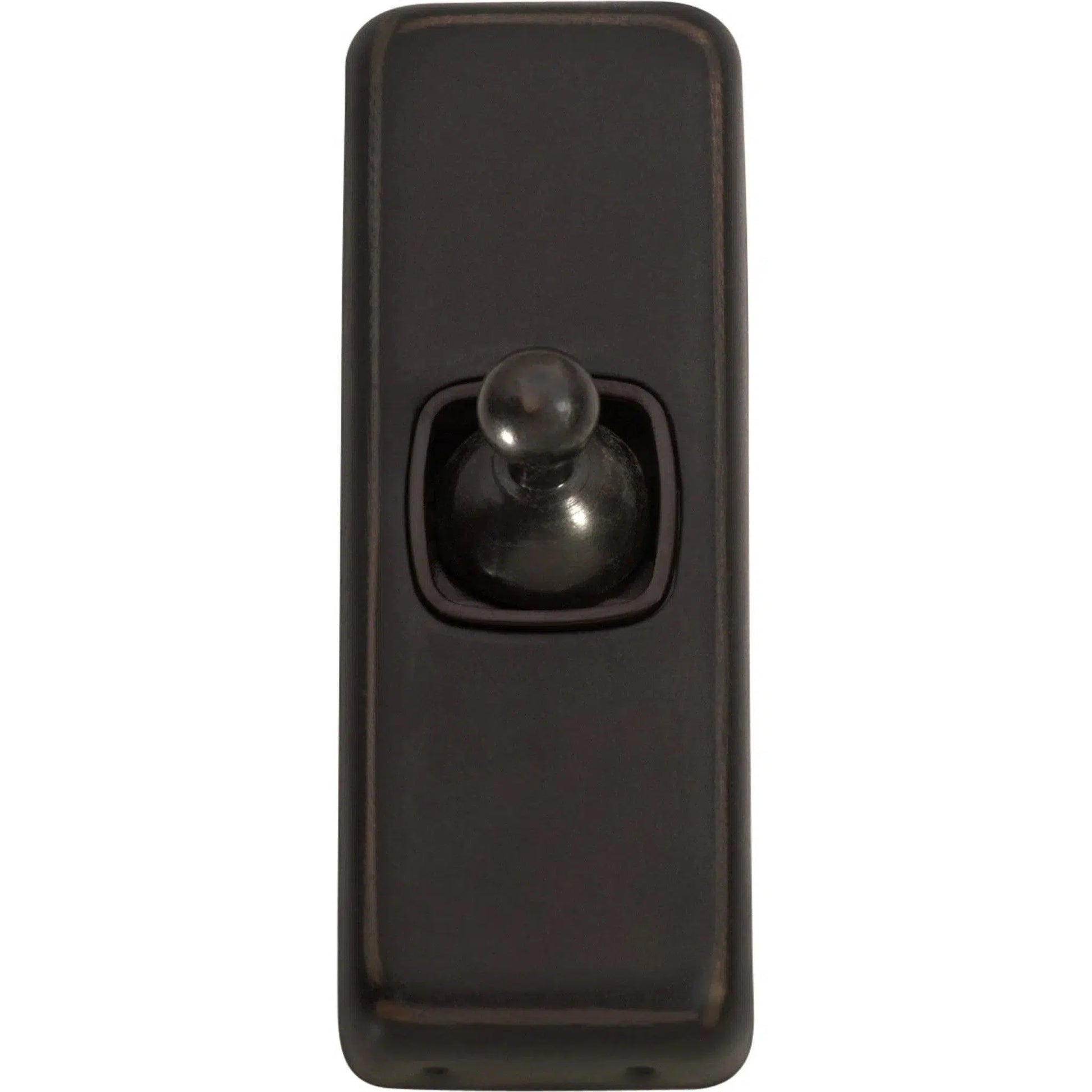Tradco Switch Flat Plate Toggle 1 Gang Brown Antique Copper W30mm