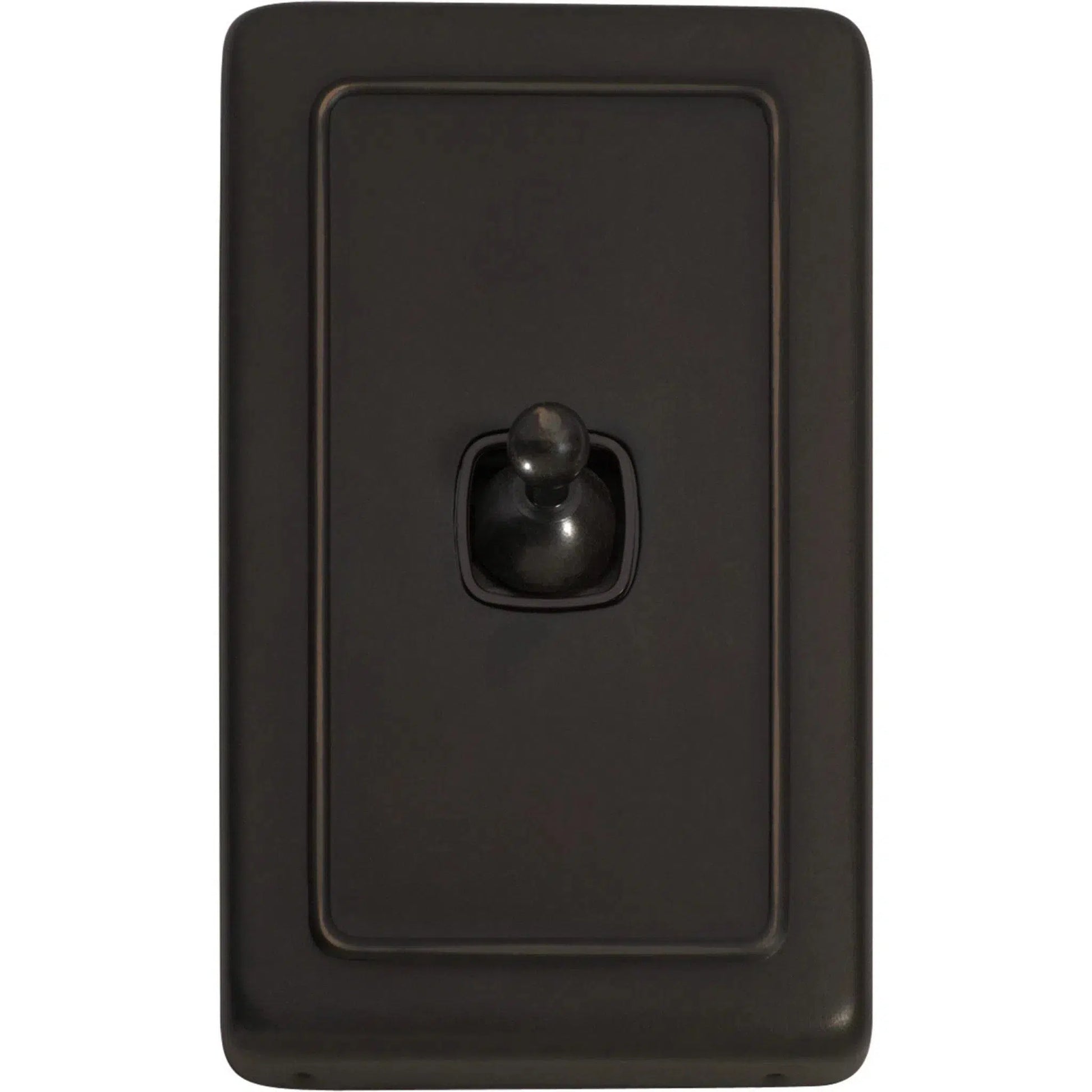 Tradco Switch Flat Plate Toggle 1 Gang Brown Antique Copper W72mm