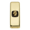 Tradco Switch Flat Plate Toggle 1 Gang Brown Polished Brass W30mm