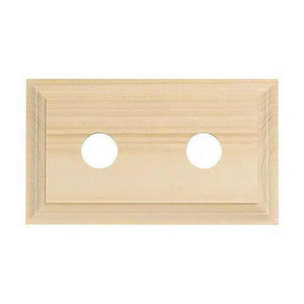 Tradco Switch Socket Block Classic Double Pine