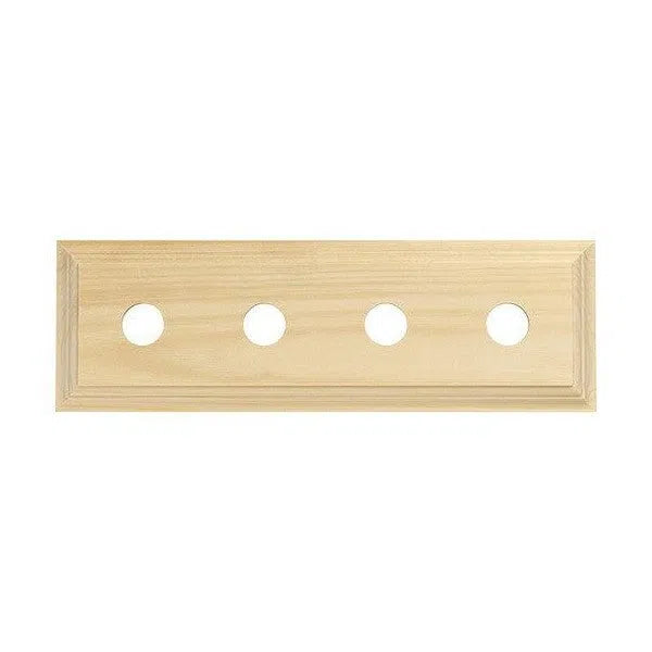 Tradco Switch Socket Block Classic Quad Pine