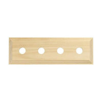 Tradco Switch Socket Block Classic Quad Pine