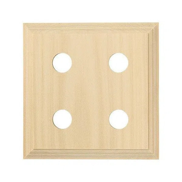 Tradco Switch Socket Block Classic Quad Pine