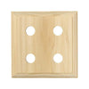 Tradco Switch Socket Block Traditional Quad Pine