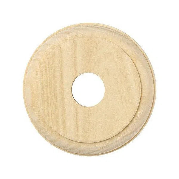 Tradco Switch Socket Block Traditional Round Single Pine