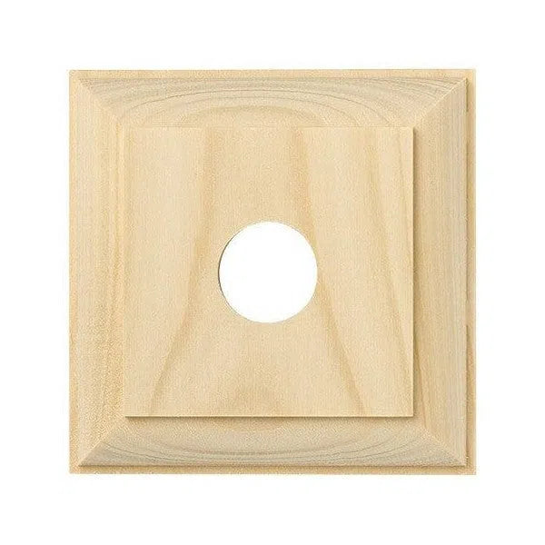 Tradco Switch Socket Block Traditional Single Pine