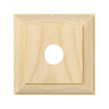 Tradco Switch Socket Block Traditional Single Pine