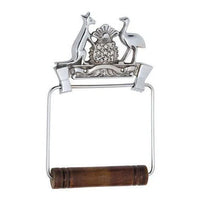 Tradco Toilet Roll Holder Coat Of Arms Chrome Plated H190xW120mm