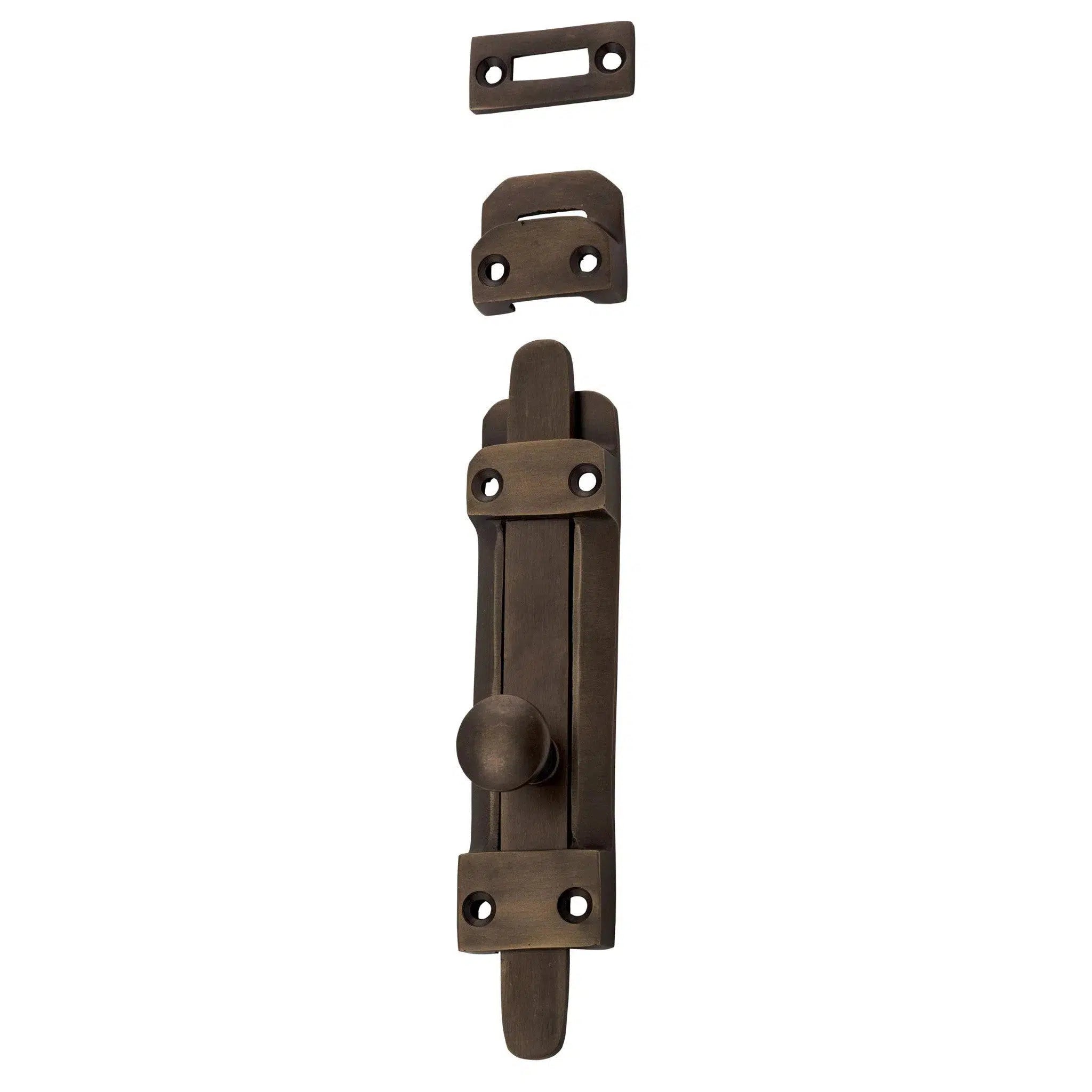 Tradco Tower Bolt Antique Brass